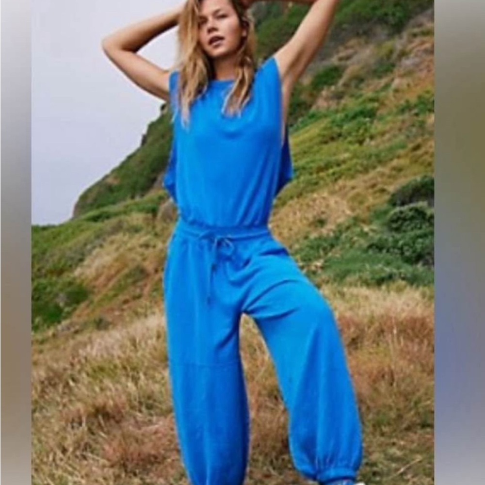 FP Movement/Free People Throw & Go Onesie Jumper – Sapphire Blue NWT!